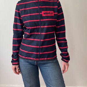 Women's Navy/Red striped cycling Jacket